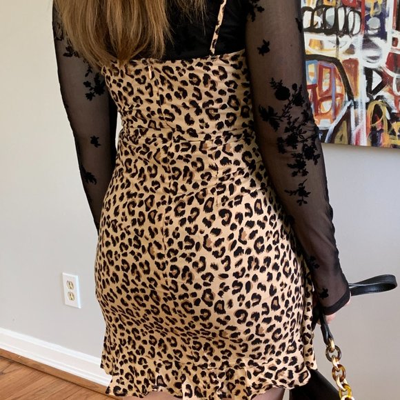 short little cheetah print dress - Picture 7 of 9